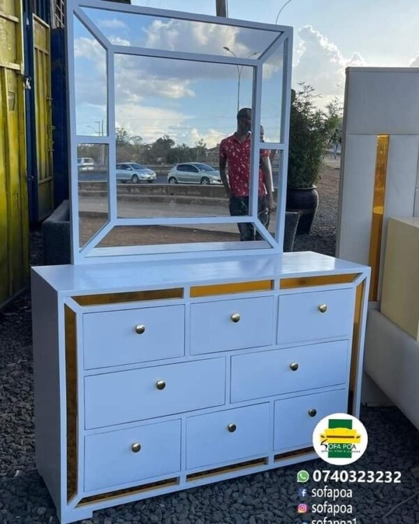 Ultra luxury dressing mirror with drawers