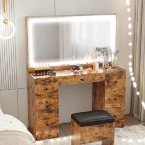Modern dressing mirror with lights