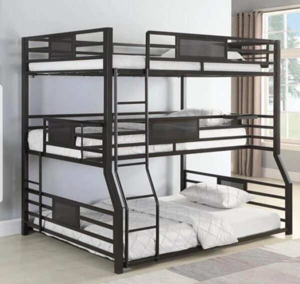 High quality steel triple bed