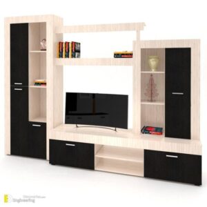 Farmhouse Style TV Stand with Barn Doors