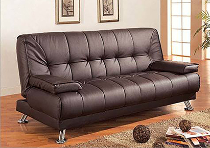 Classic Metal Futon with Tufted Mattress