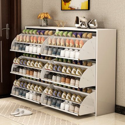 Foldable wooden Shoe Rack with Tiers