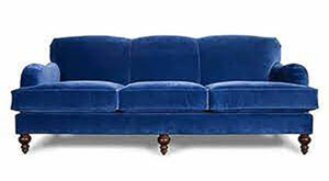 Regal Velvet English Roll Arm Sofaset