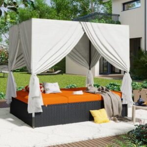 Canopy Daybed for Versatile Seating and Sleeping