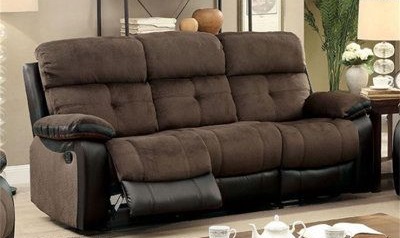 Dual-tone Recliner Sofa Set with USB Charging Ports