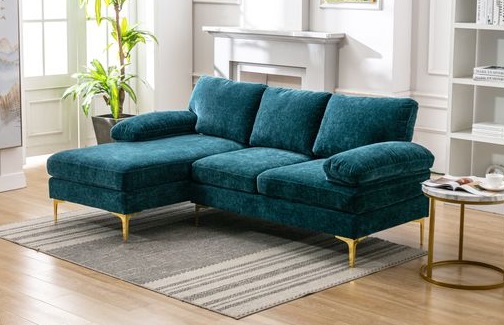 Slim Armrest Sofa Set with Coffee Table