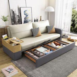 Compact Fiber Sofa Bed for Multi-Functional Spaces