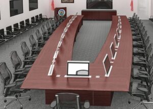 Conference Table with Cable Management