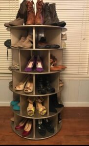 Rotating Shoe Carousel Rack