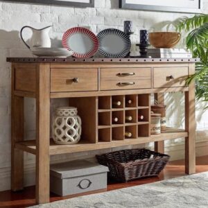 Farmhouse Style Buffet Sideboard with Sliding Barn Doors