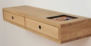 Floating Shelf Entryway Bench