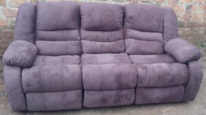 Contemporary Microfiber Recliner Sofa Set