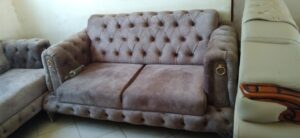 Chesterfield Sofa Set with Rolled Arms