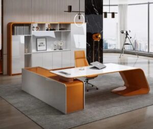 Executive Desk with Storage Drawers