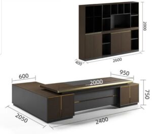 Executive Desk with Storage Drawers