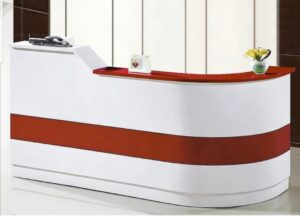 Modern Glass-Top Reception Table