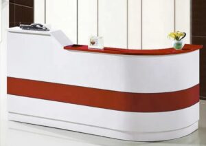 Modern Glass-Top Reception Table