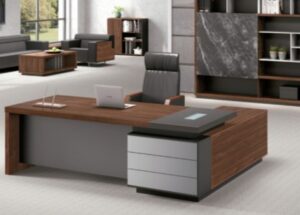 Executive Desk with Storage Drawers
