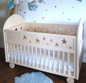 Canopy Baby Cot with Mosquito Net