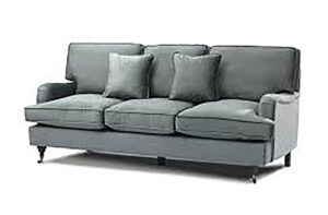 High-Back English Roll Arm Wingback Sofaset