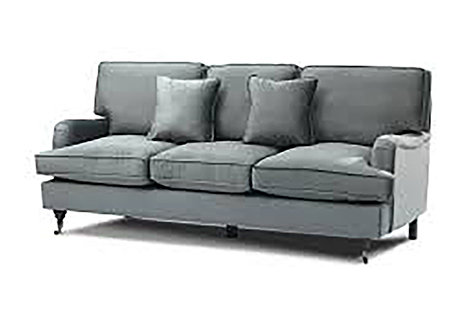 High-Back English Roll Arm Wingback Sofaset