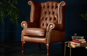 Contemporary Leather Wingback Recliner chair