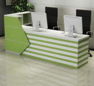 Reception Table with Built-in Charging Ports