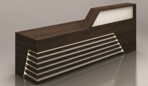 Contemporary Reception Table with LED Lighting