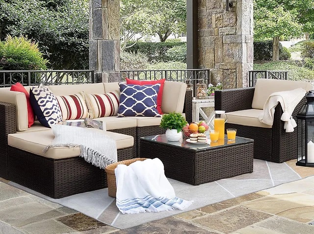 Outdoor Modular Patio Sofaset