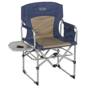 Folding Director's Chair with Side Table and Cup Holder