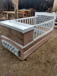 Scandinavian Style Baby Cot with Minimalist Appeal