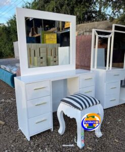 Modern Full-Length Dressing Mirror with LED Lights