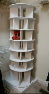 Rotating Shoe Carousel Rack