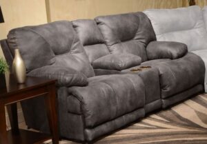 Sectional Recliner Sofa Set with Storage Ottoman