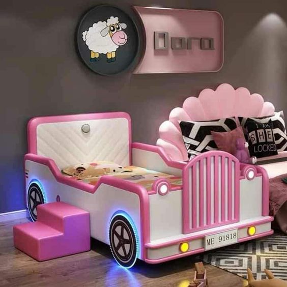 Adjustable Height Baby Cot with Wheels
