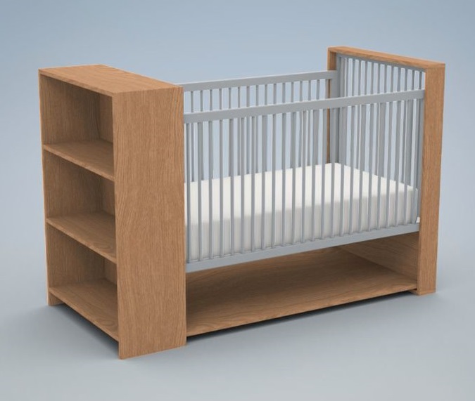Eco-Friendly Bamboo Baby Cot