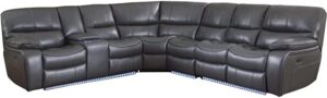 Modular Recliner Sofa Set with Adjustable Headrests