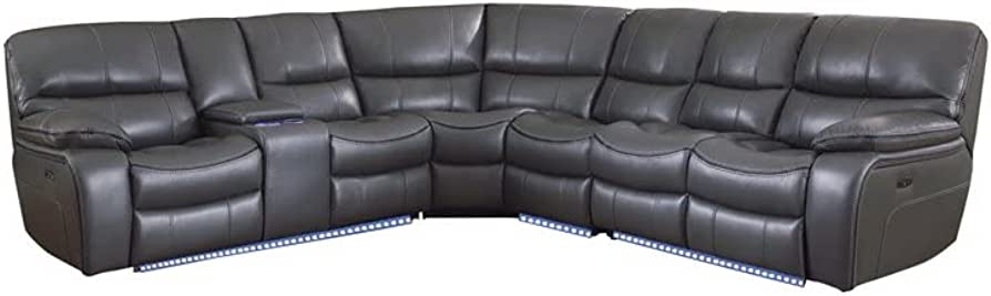 Modular Recliner Sofa Set with Adjustable Headrests