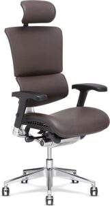 Leather Ergonomic Executive Chair with Adjustable Headrest