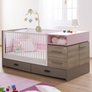 Multi-Functional Baby Cot with Storage Drawers