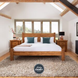 Wooden Cottage Bed with Plank Details
