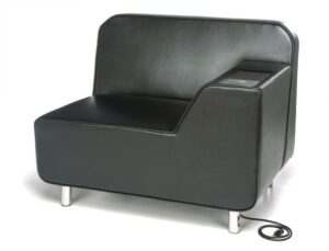 Swivel Guest Chairs with Tablet Arms