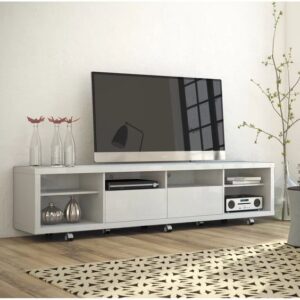 Modern TV Stand with LED Lighting