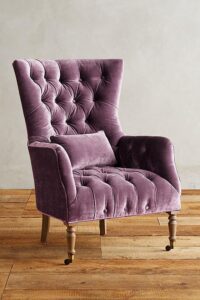 Mid-Century Modern Velvet Arm Chair