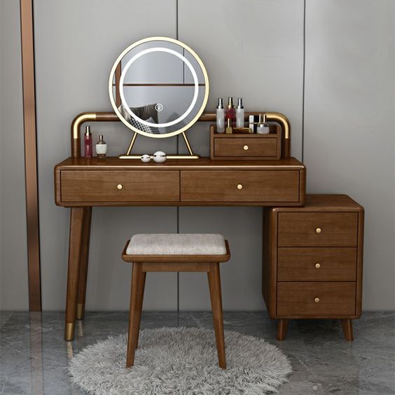Classic Wooden Frame Dressing Mirror