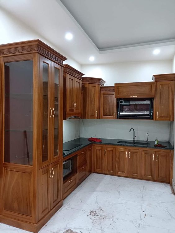 Classic Wood Finish Cabinets