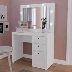 Modern Full-Length Dressing Mirror with LED Lights