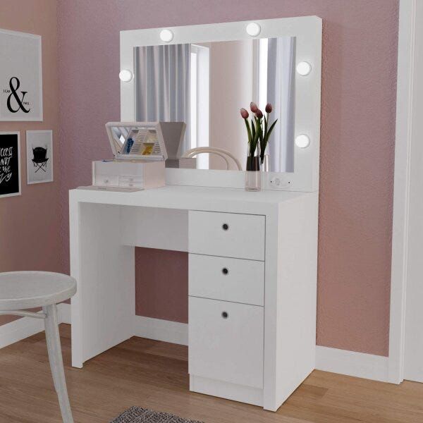 Acrylic Vanity Table with Lucite Legs