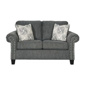 Contemporary Loveseat with Geometric Patterns