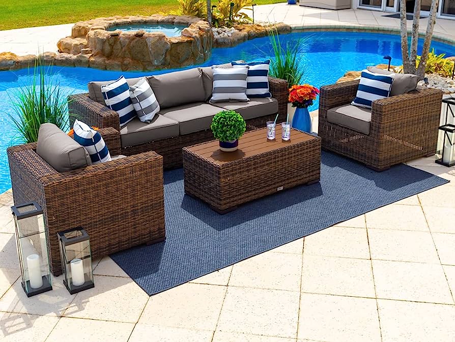 Classic Rattan Conversation Sofaset